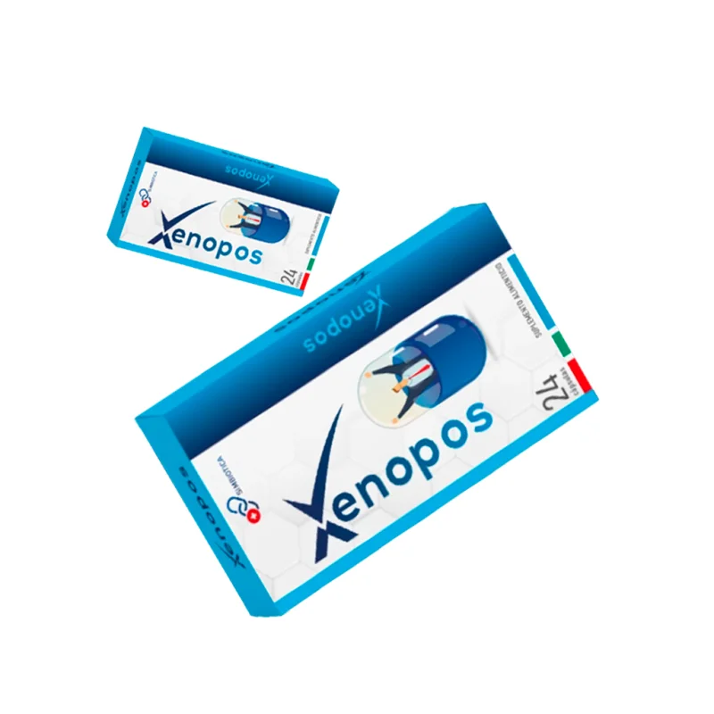 Xenopos — caja del suplemento alimenticio en cápsulas para el apoyo de la próstata, 24 cápsulas